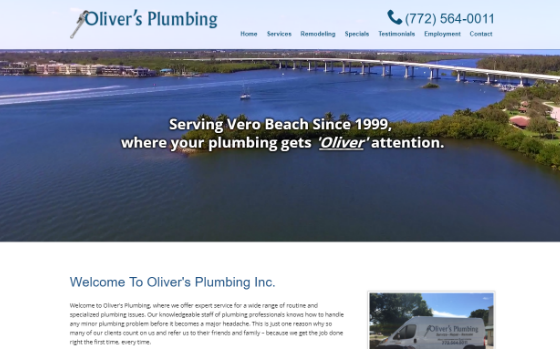 Olivers Plumbing. This link opens new window.