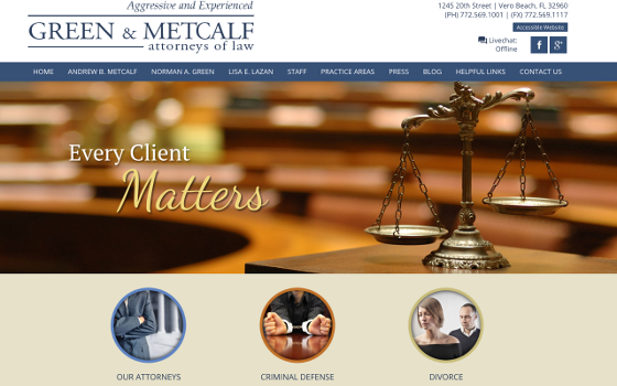Green and Metcalf Homepage. This link opens new window.