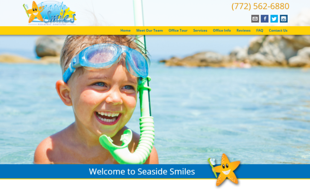 Redesigned Website for Seaside Smiles