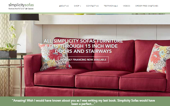 Click here to visit the Simplicitysofas.com website (Opens new window). This links to a site that may not be accessible for the visually impaired.