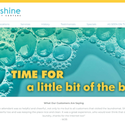 Sunshine Laudries: Website Redesign