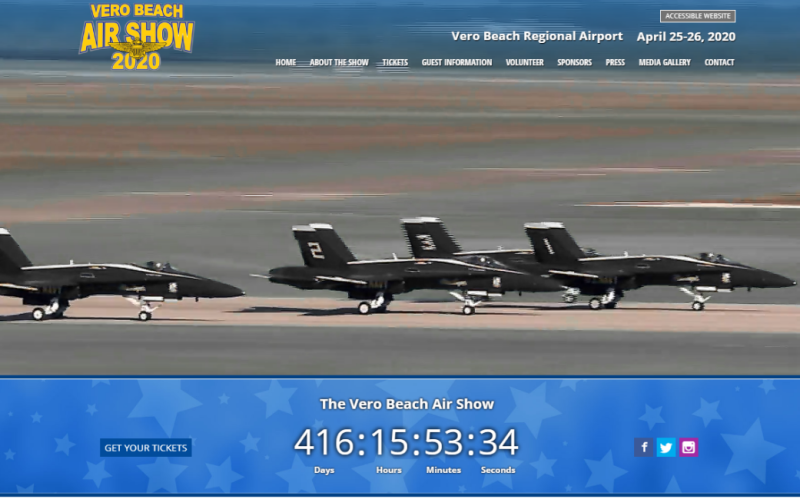 Visit the Vero Beach Air Show website. This link opens new window.